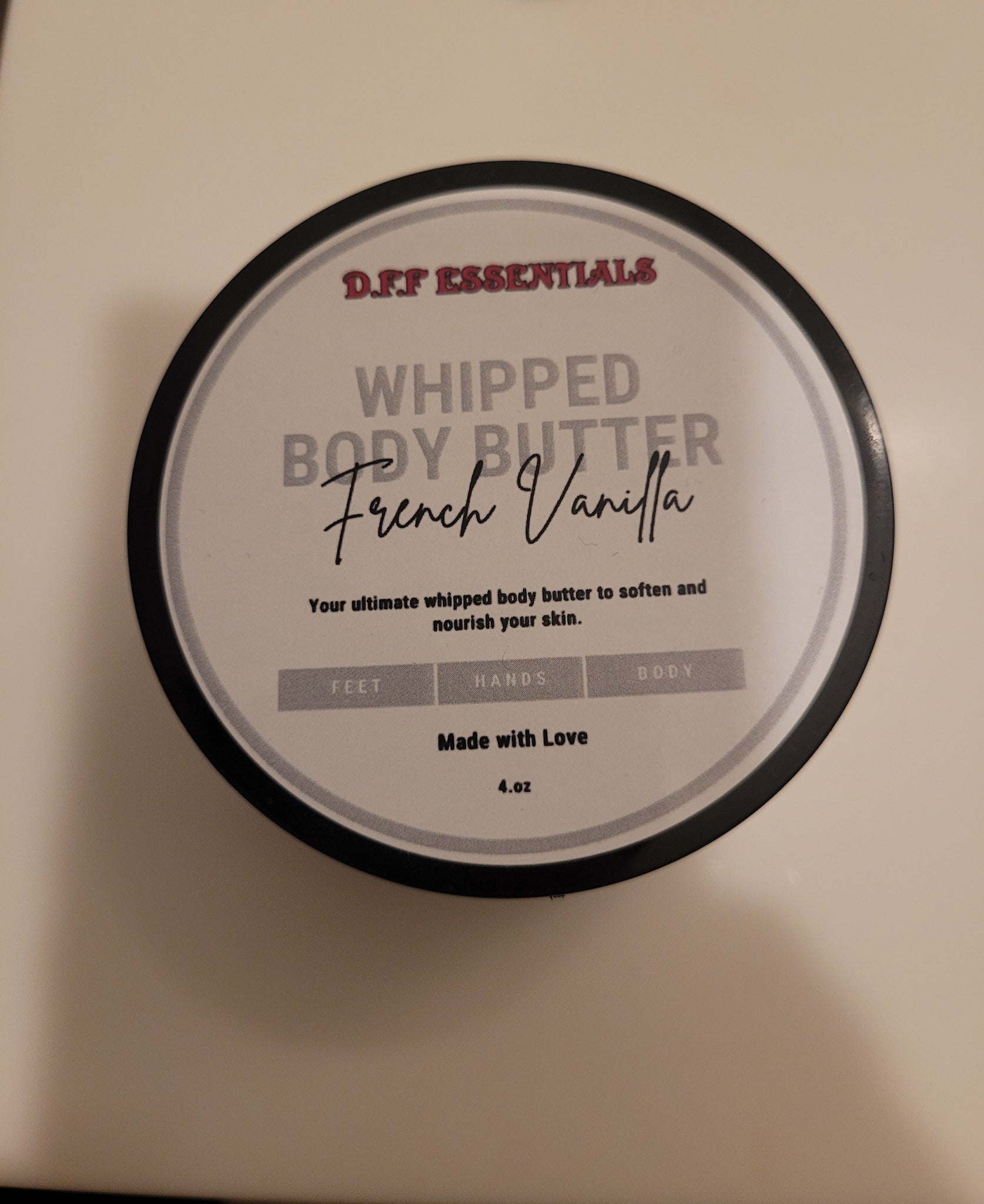 D.F.F ESSENTIALS FRENCH VANILLA BLING BODY BUTTER