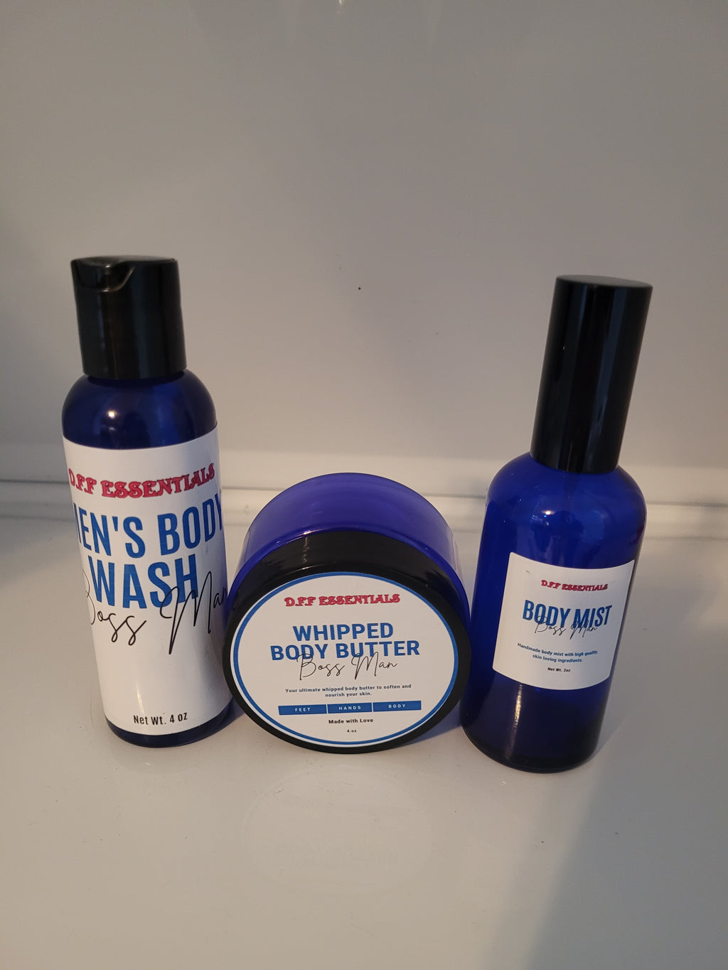 D.F.F ESSENTIALS BOSS MAN (FOR MEN)BATH AND BODY BUNDLE