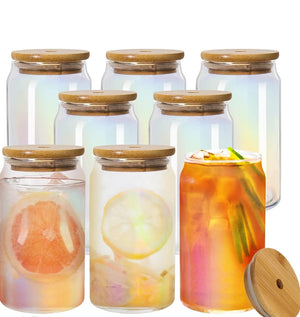 D.F.F ESSENTIALS IRIDESCENT GLASS CUPS