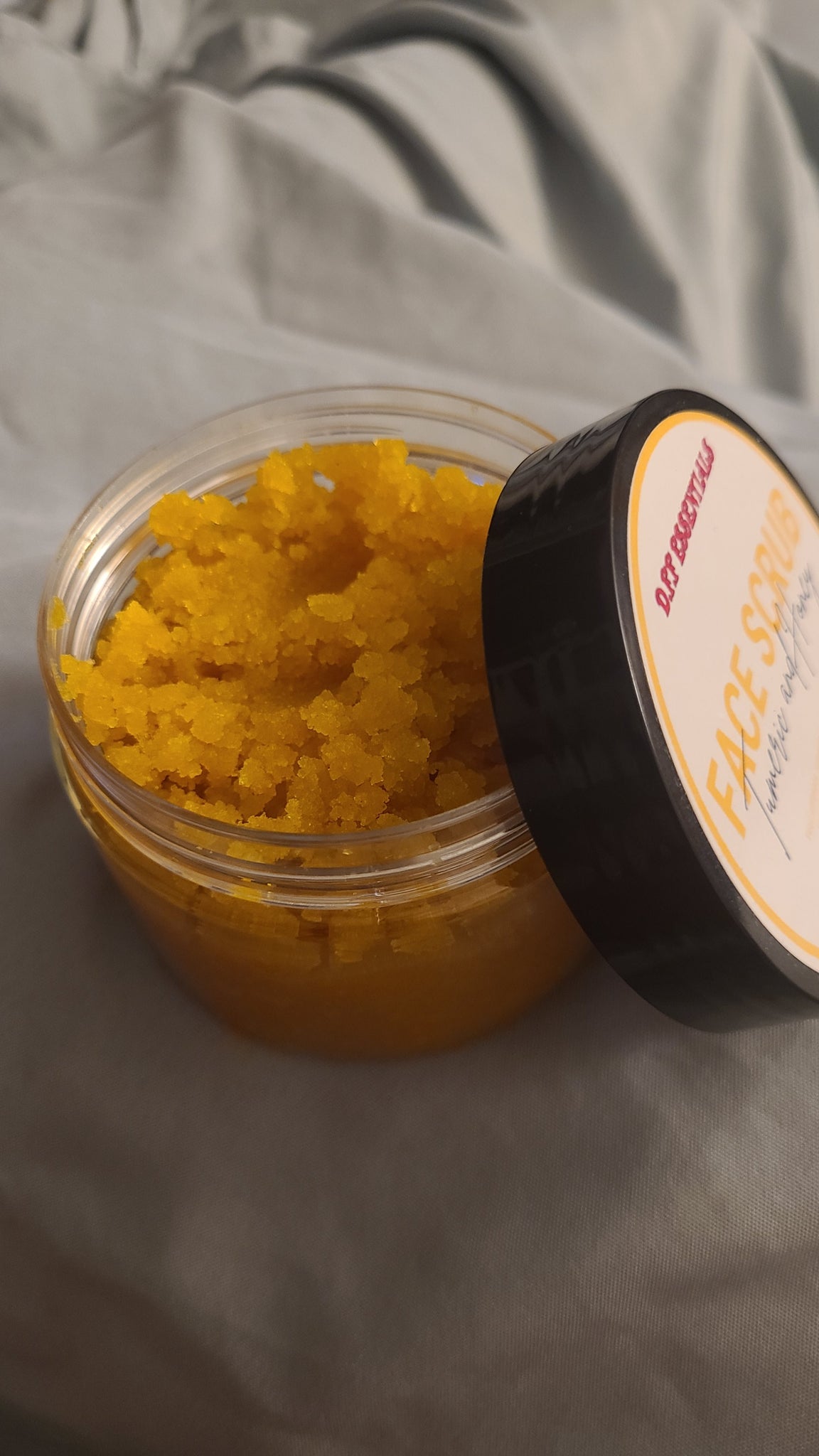 Tumeric and honey face scrub