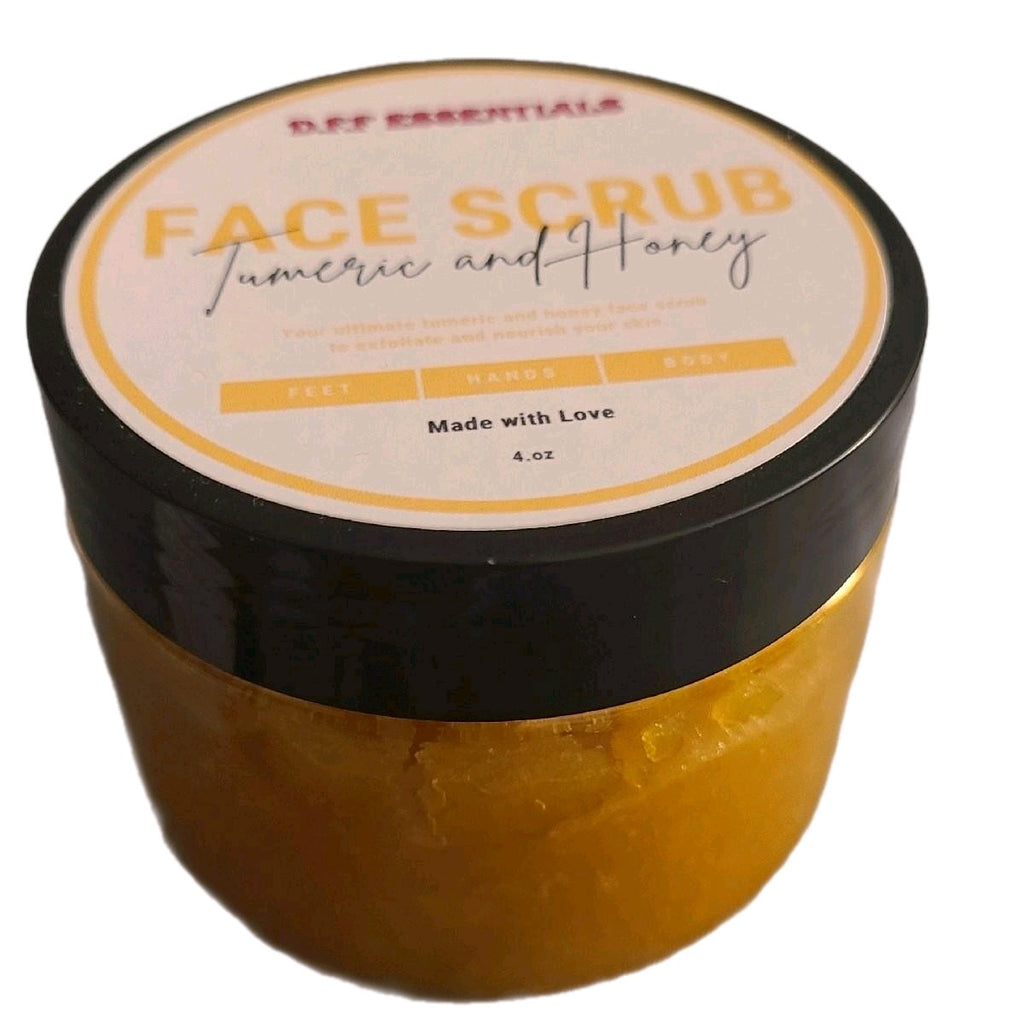 Tumeric and honey face scrub