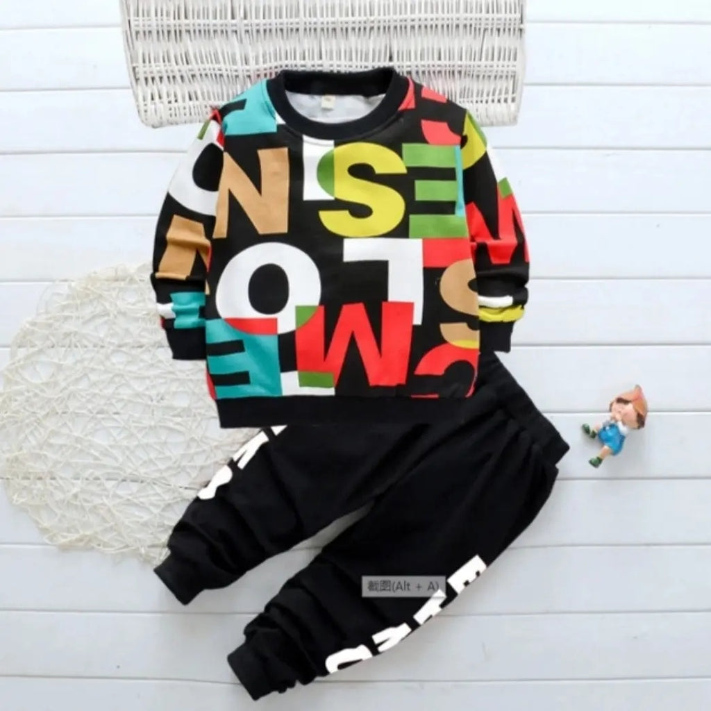 Boys "Colorful Alphabet" 2 Piece Set