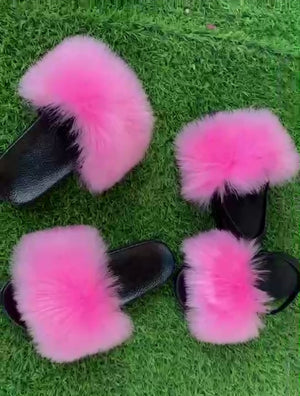 Bubble Gum Pink Girl Slides