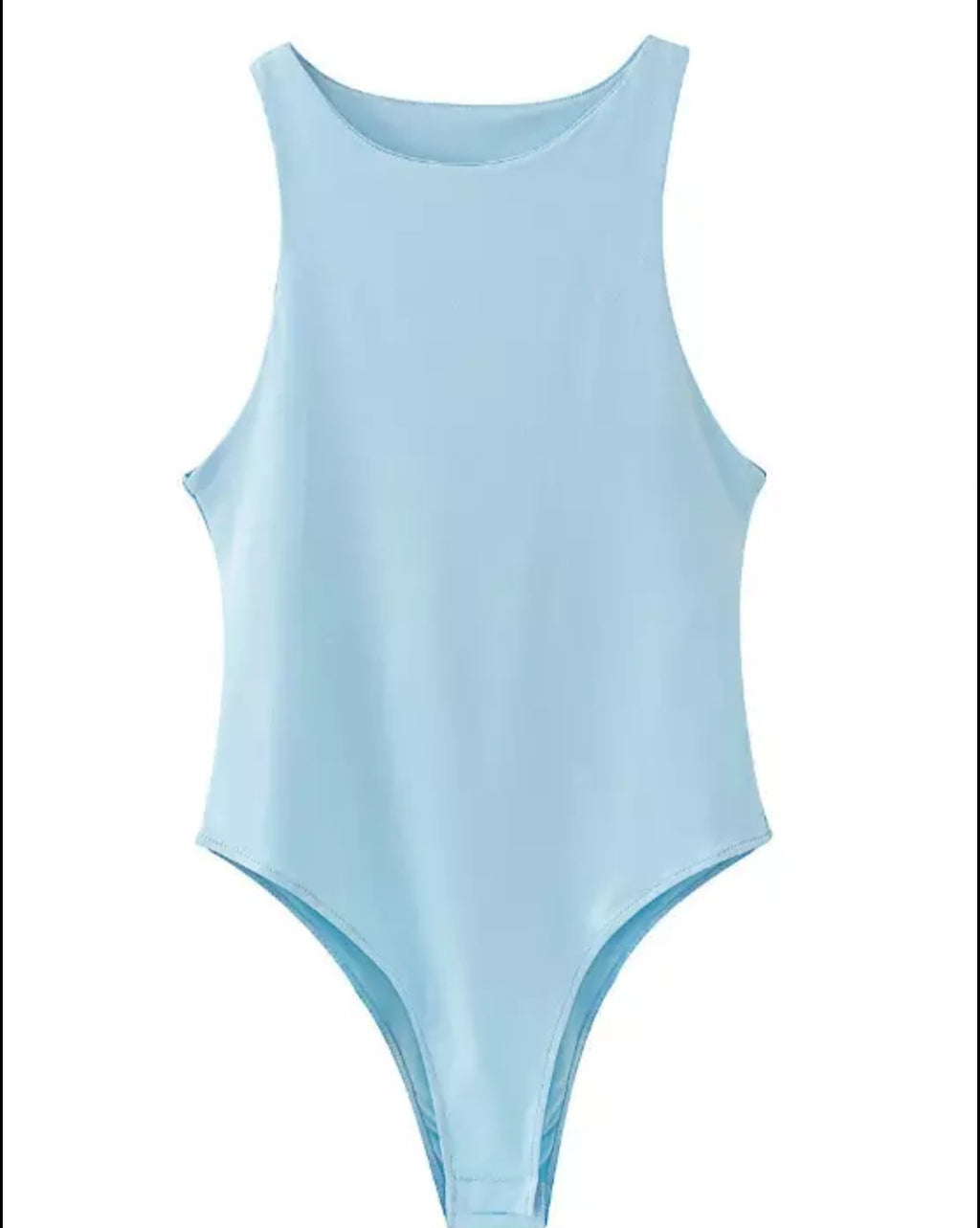 "Baby blue" bodysuit